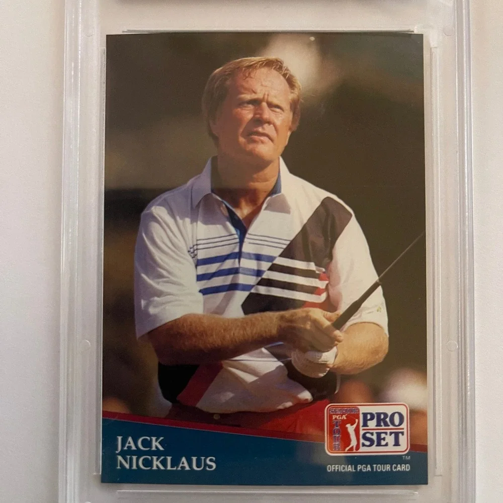 1991 Pro Set Jack Nicklaus Golf Card #229‎ PGS NM-MT 8 Graded Official PGA Tour